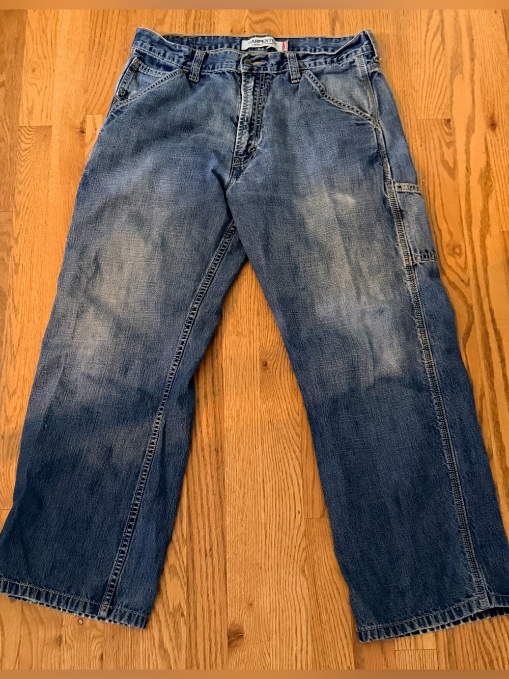Levi's Vintage Carpenter Loose Straight 100% Cotton Denim Jeans. Men's 34x28.5